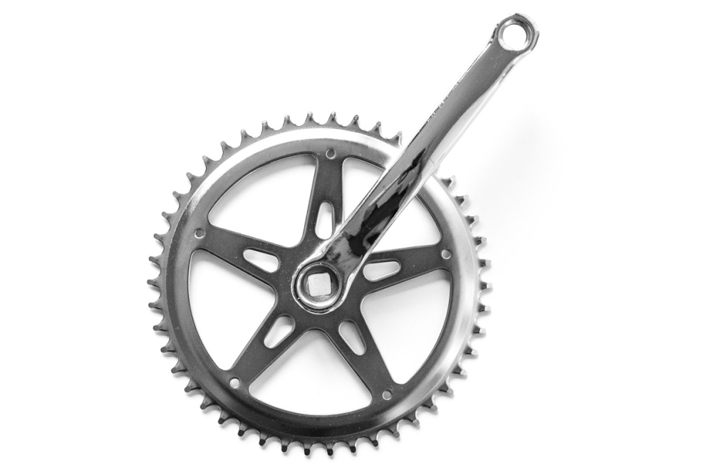 Buy 46T chrome plated steel crankset for classic bikes