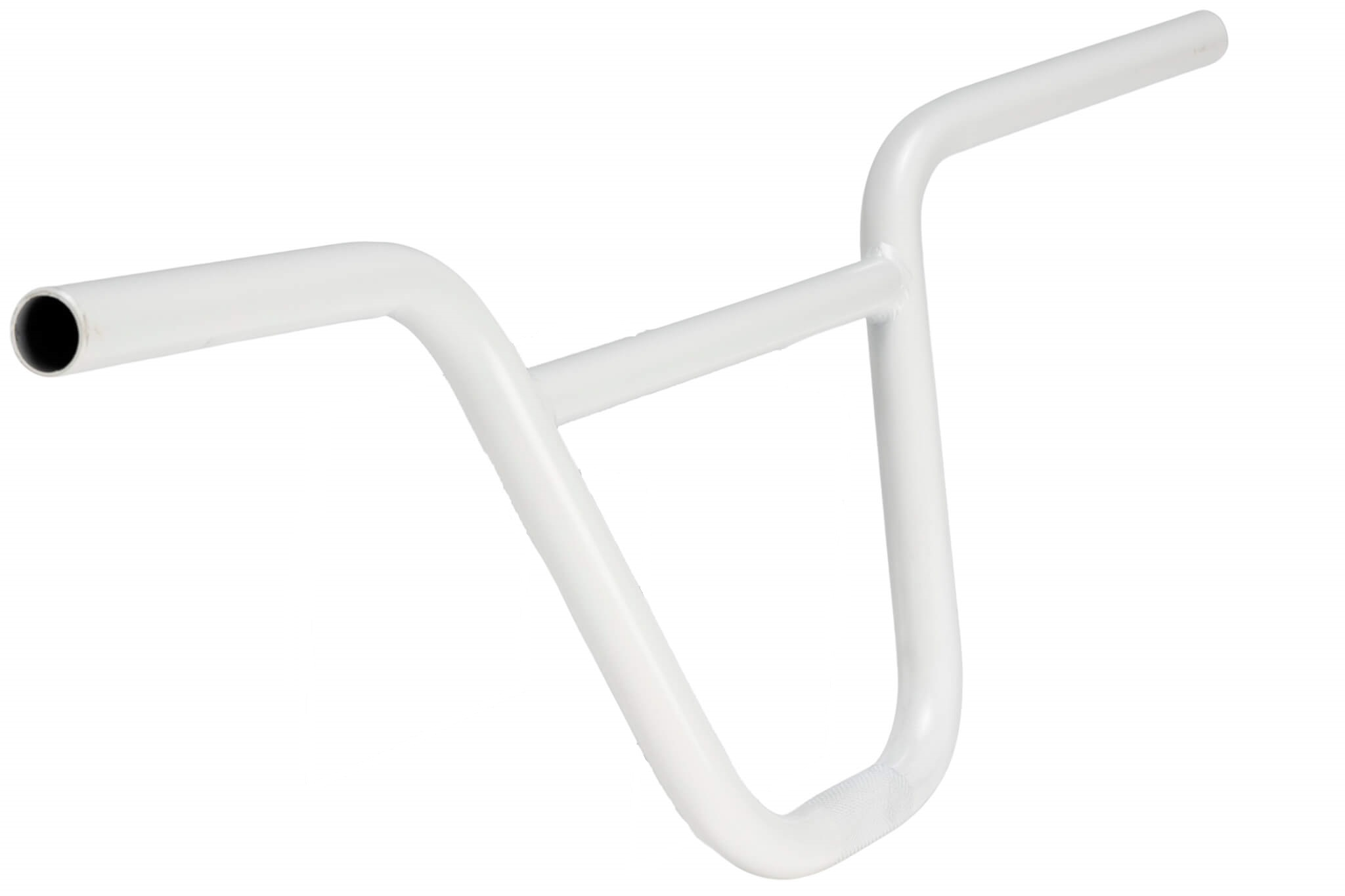 Guidon BMX en acier blanc