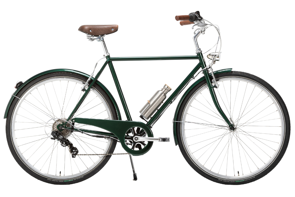 Comprar Bicicleta eléctrica Capri Lyon verde ingles 7V