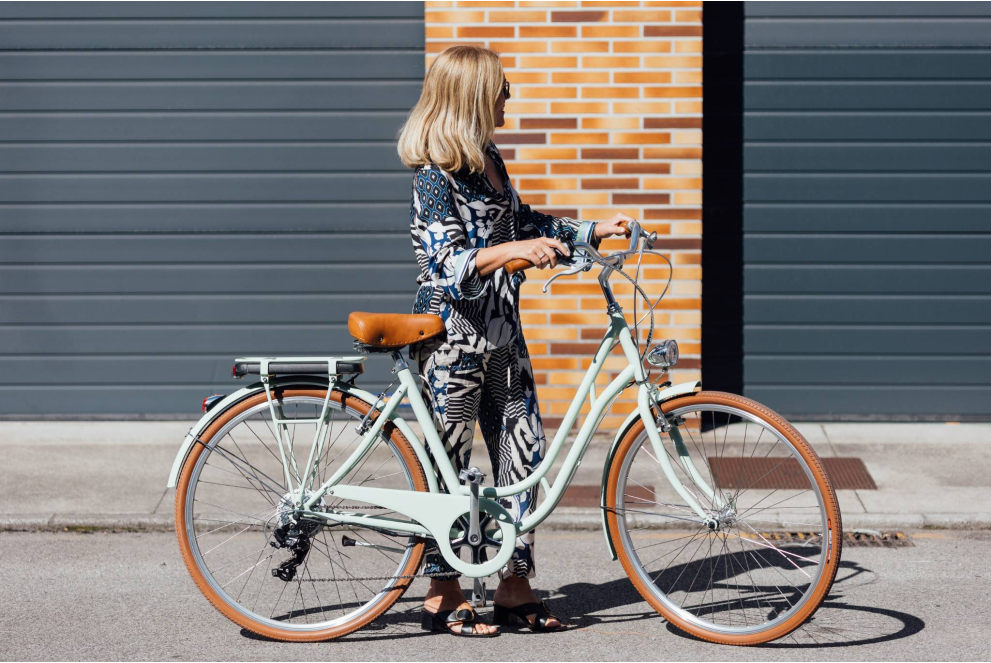 Comprar Vélo électrique Capri Berlin vert pastel 7V