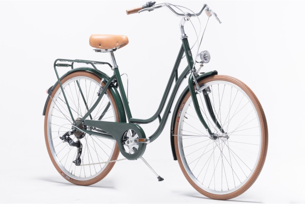 Comprar Bicicleta de Paseo Capri Berlin Verde Ingles 7V