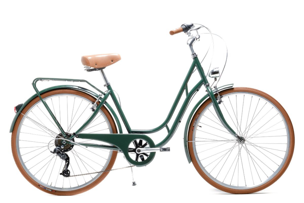 Comprar Bicicleta de Paseo Capri Berlin Verde Ingles 7V - Reacondicionado