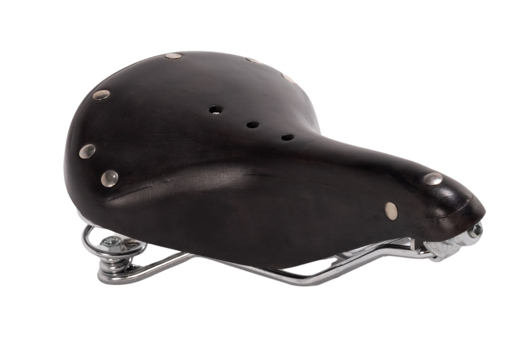 Spring saddle with genuine leather Victoria Bengala : Biciclasica.com