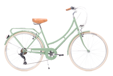 Comprar Bicicleta de paseo vintage Capri Valentina verde pastel +