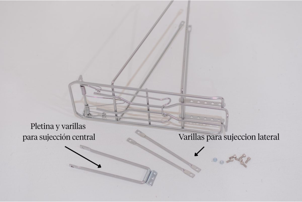 Comprar Portabultos Trasero para bicicletas de 26" y 28" gris - Compatible con Capri Valentina
