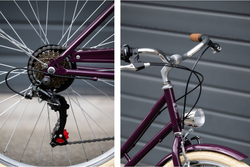 Comprar Bicicleta de paseo vintage Capri Valentina ultra violet 7V