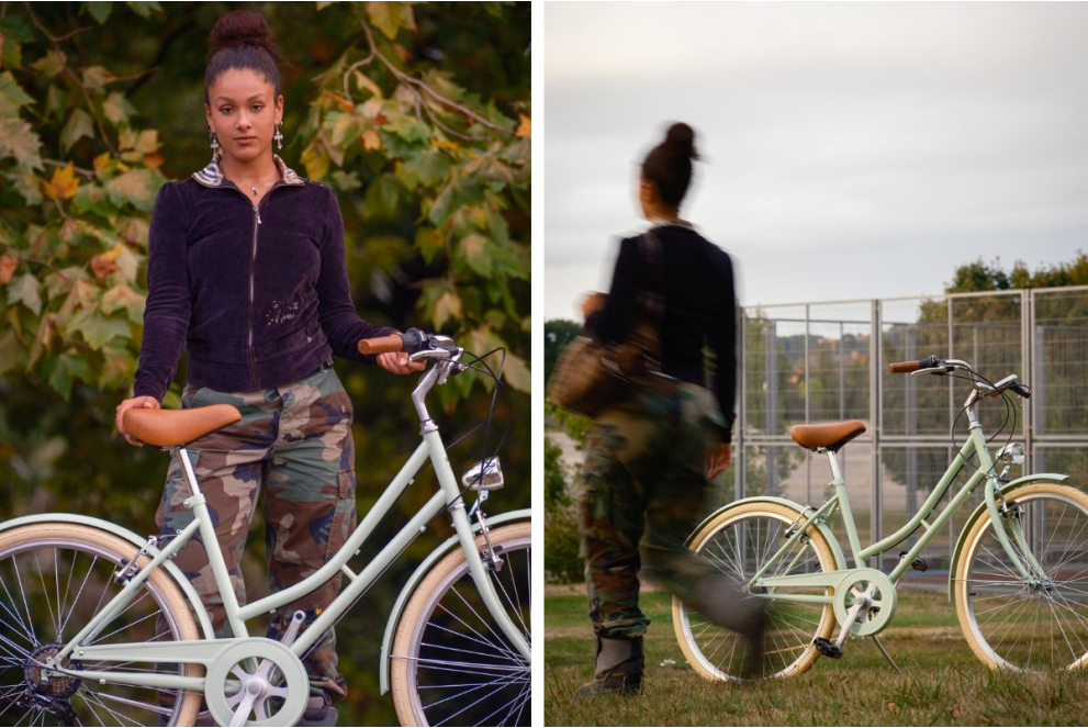 Comprar Bicicleta de paseo Capri Valentina verde pastel de 6 velocidades