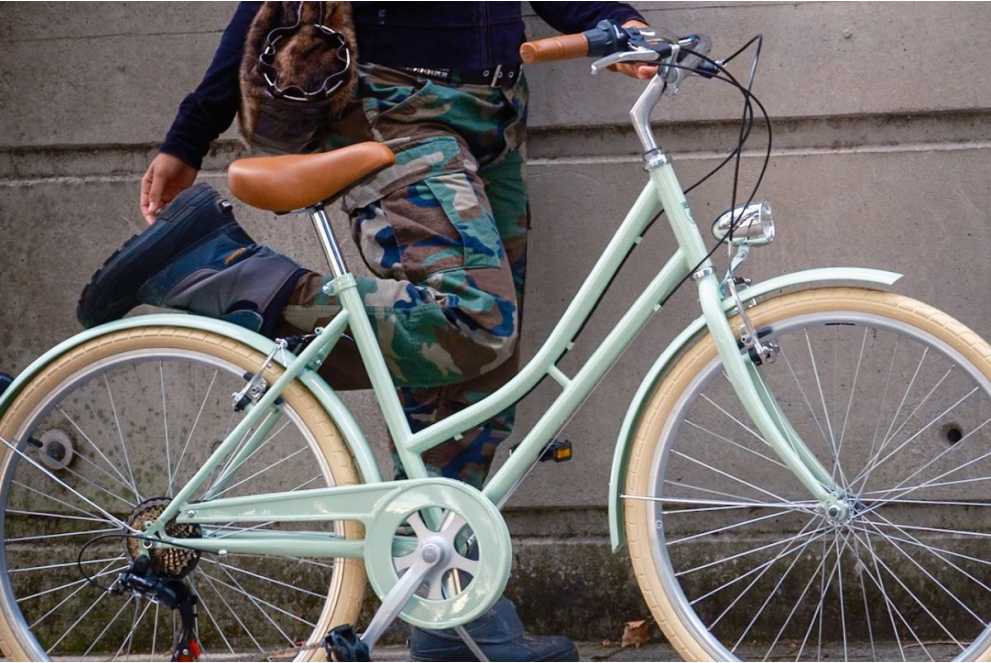 Comprar Bicicleta de paseo Capri Valentina verde pastel de 6 velocidades