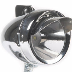 luz led delantera acero cromada visera