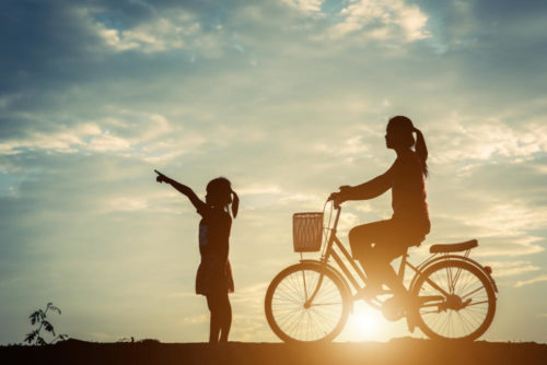 bici en familia