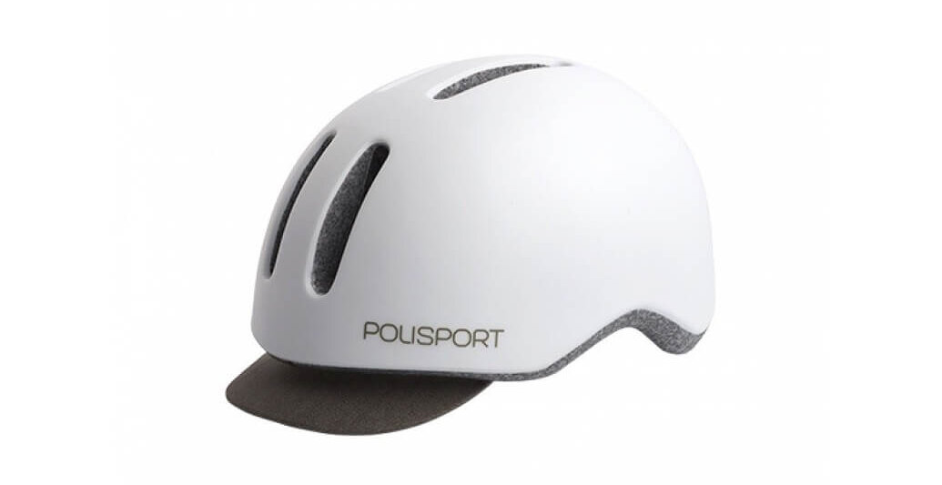 casco para bicicleta polisport commuter blanco gris