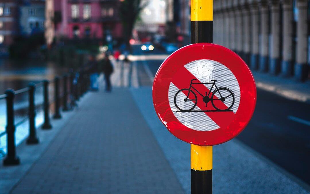 no bicycles