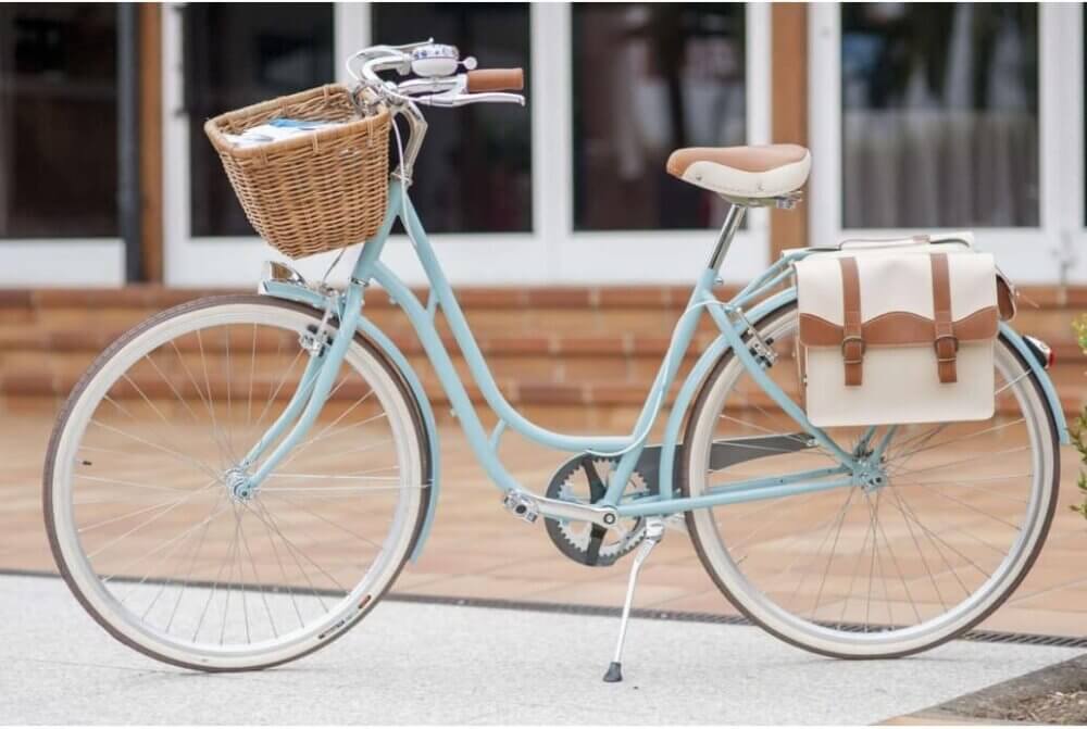 bicycle with victoria basket