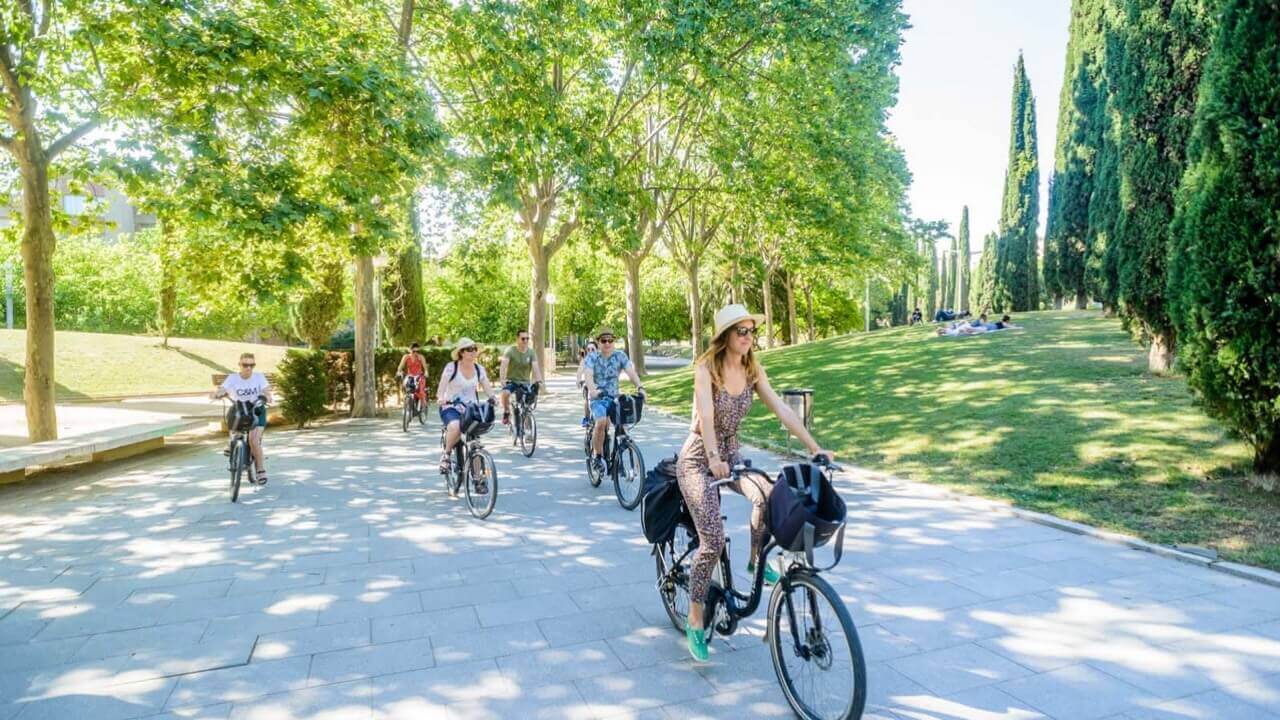 montjuic bicycle route