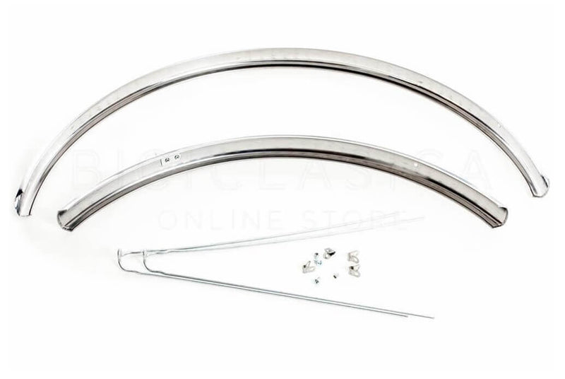 Comprar Guardabarros Cromados Acero 28" Cuadrados