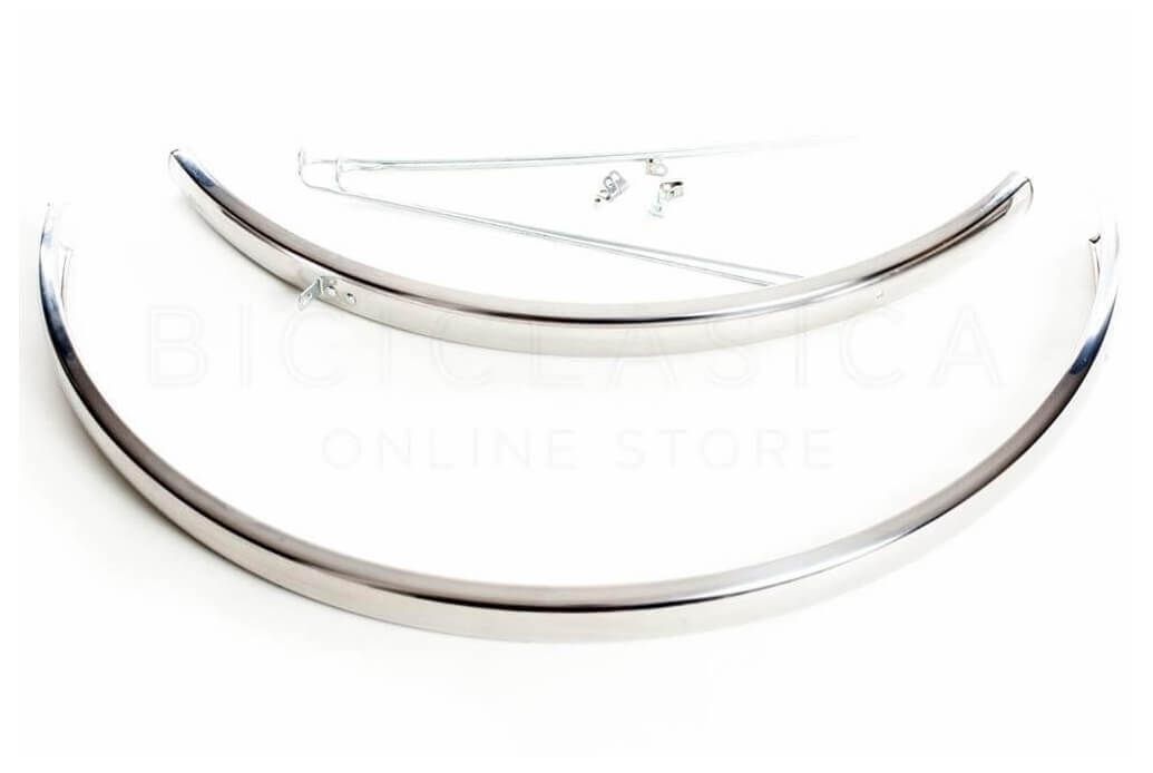 Comprar Guardabarros Cromados Acero 28" Cuadrados