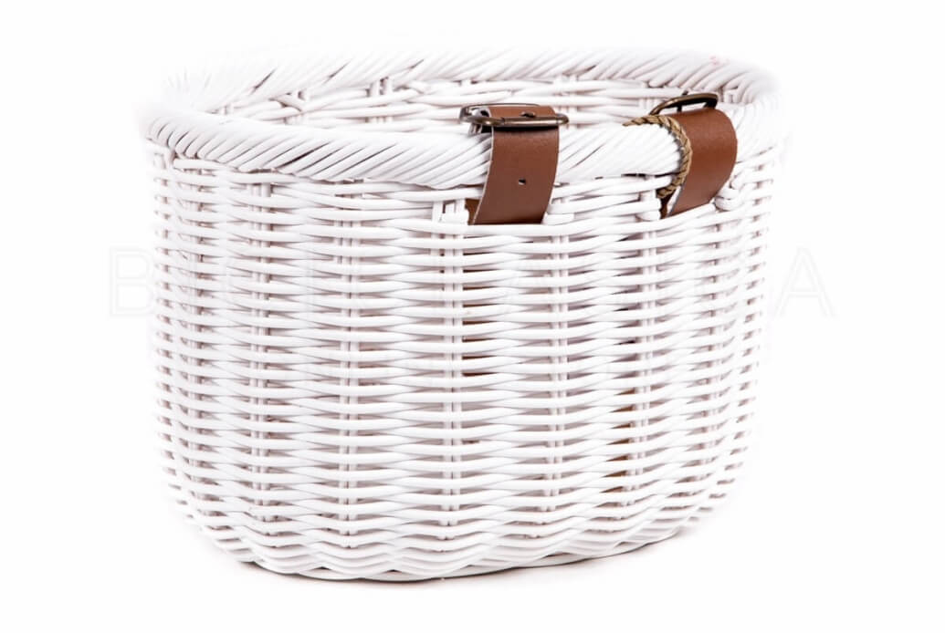 Comprar Cesta de mimbre para bicicleta Victoria- blanca