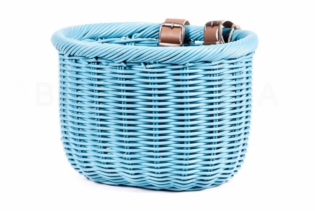 Comprar Cesta de Mimbre para Bicicleta Wicker Azul