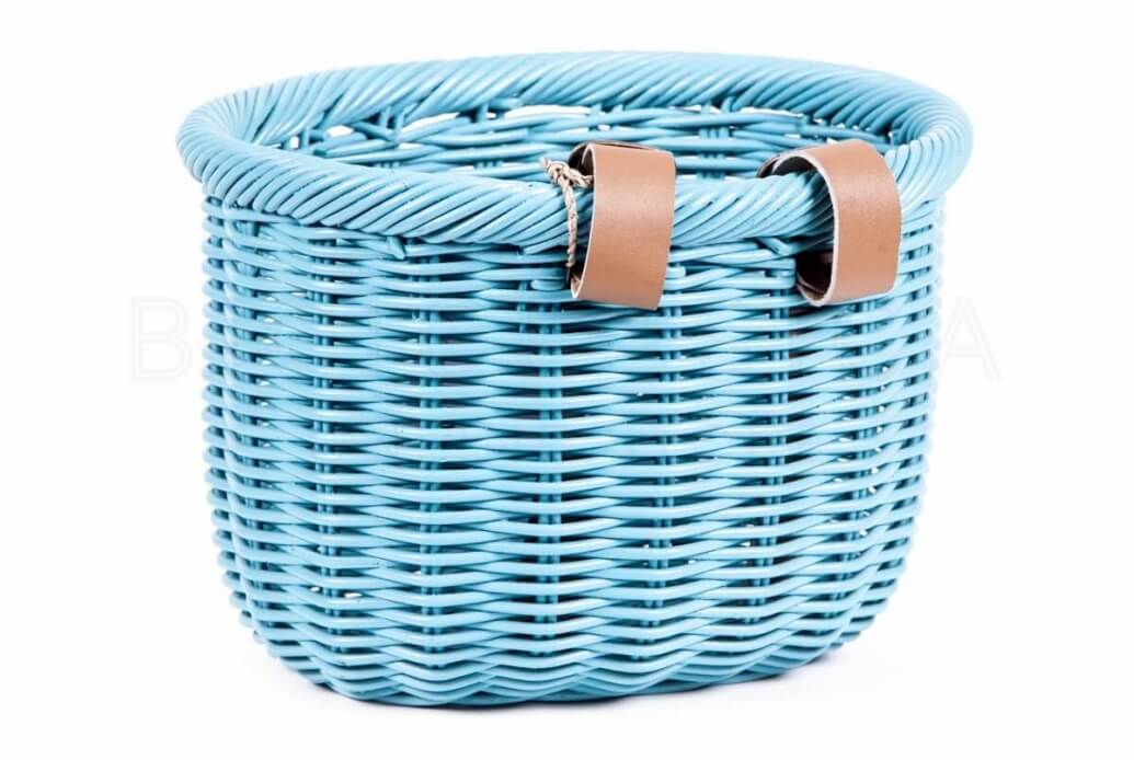 Comprar Cesta de Mimbre para Bicicleta Wicker Azul