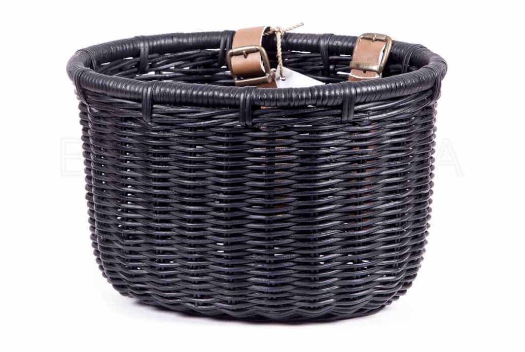Comprar Cesta de mimbre para bicicleta Victoria negra - grande