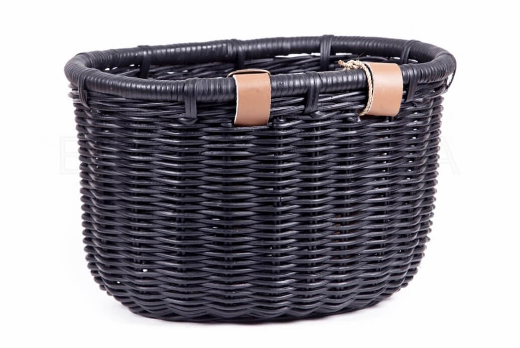 Comprar Cesta de mimbre para bicicleta Victoria negra - grande