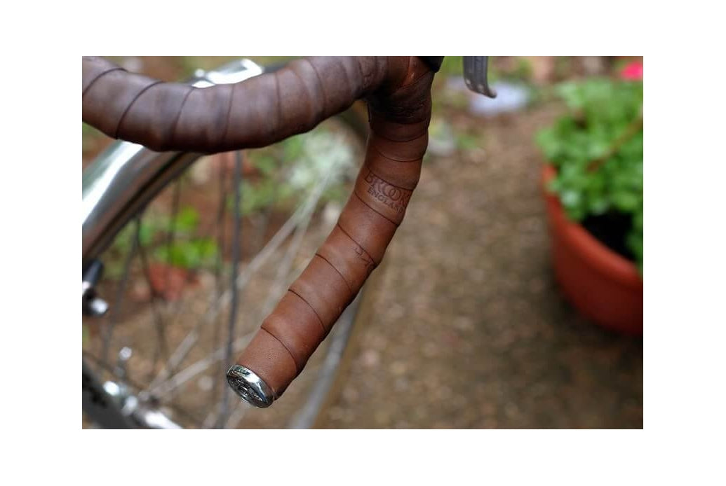 Comprar Cinta de piel Brooks para manillar de bicicleta marrón oscuro
