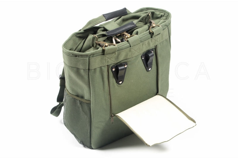 Comprar Alforja mochila para bicicleta de uso urbano verde