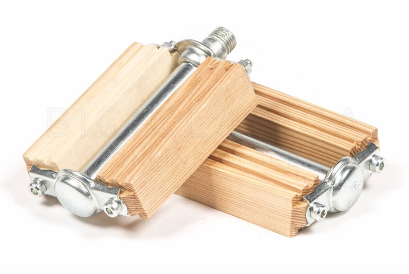 Comprar Pedales para bicicletas retro de madera en color miel
