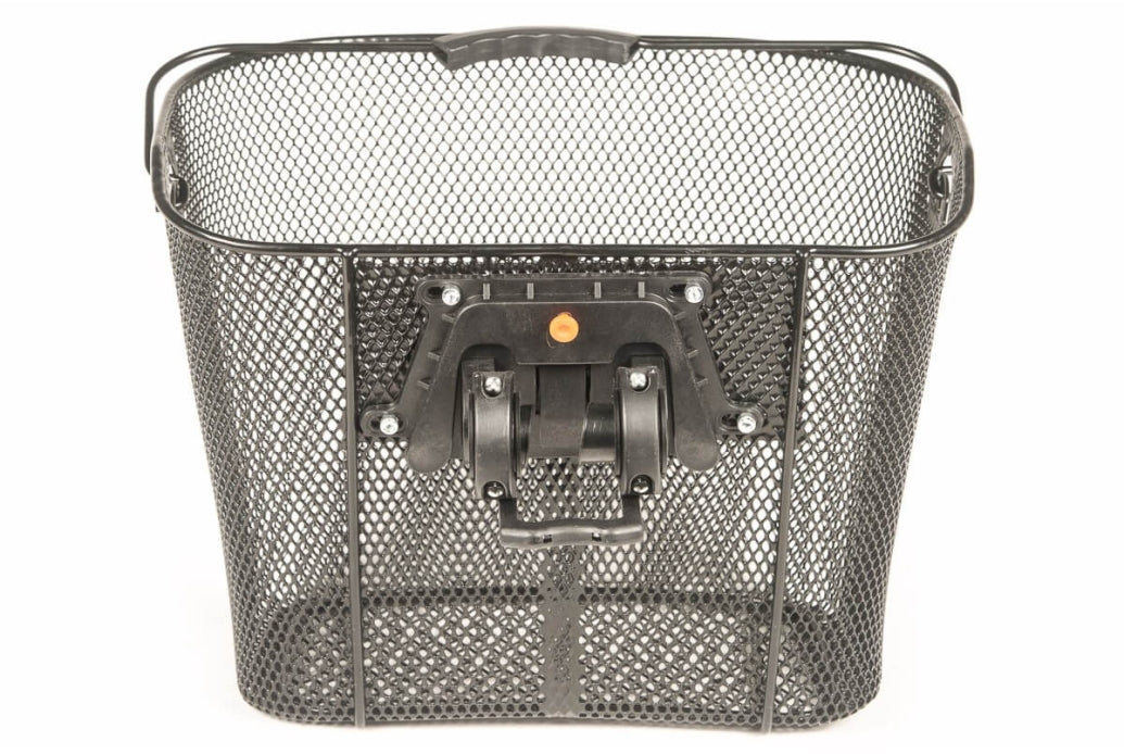 Comprar Cesta metálica con asa delantera negra + Klickfix