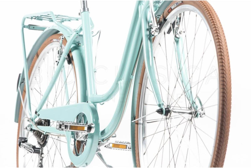 Comprar Bicicleta de paseo Capri Berlin aquamarina-marrón 7V