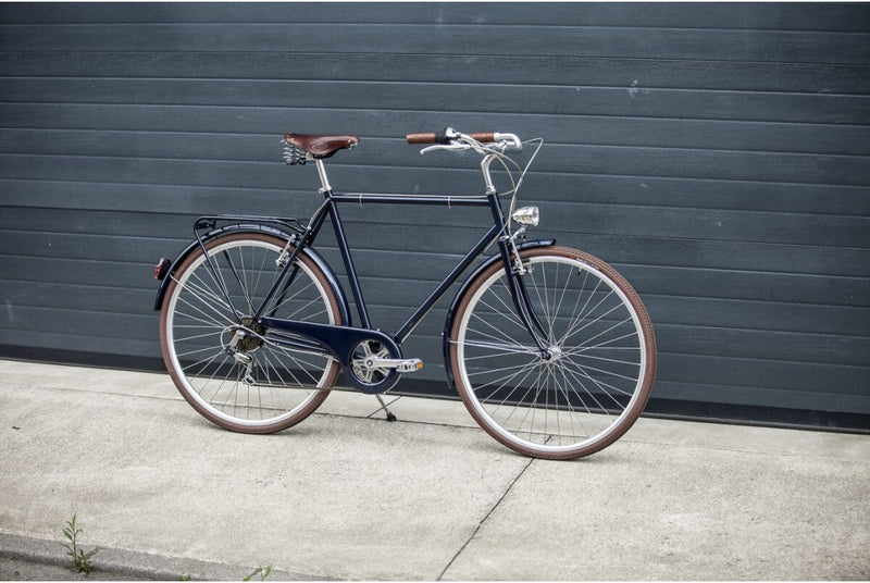 Comprar Bicicleta Capri Berlin Man Space Blue-Marrón 6 Velocidades Brooks