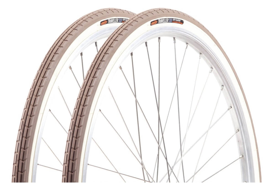 Comprar Oferta 2x1 Cubierta CST Bicolor Marrón Crema 28" (37-622)