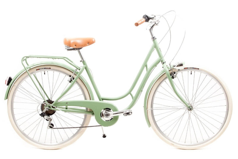 Comprar Bicicleta de Paseo Capri Berlin Verde-Crema 6 velocidades
