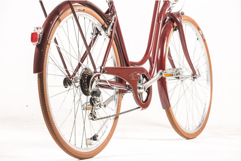 Comprar Bicicleta de Paseo Capri Berlin Night Fire Red - Miel 6v