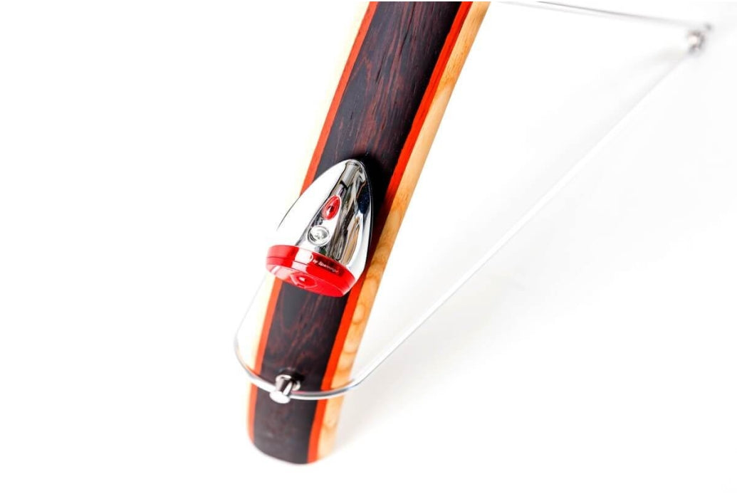 Comprar Juego de guardabarros en madera de fresno macizo palo rojo y wengue 28" + Foco delantero y trasero