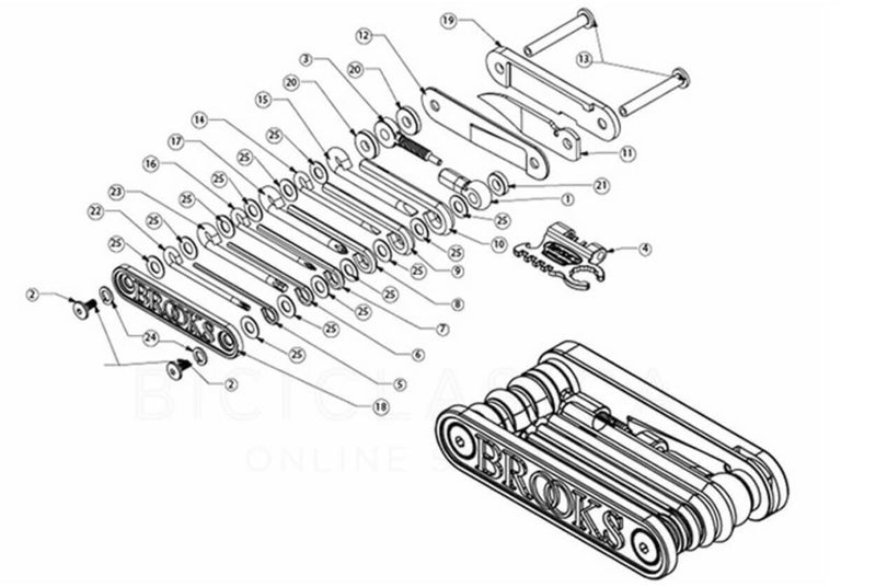 Comprar Multi-Herramienta Brooks MT21 Miel