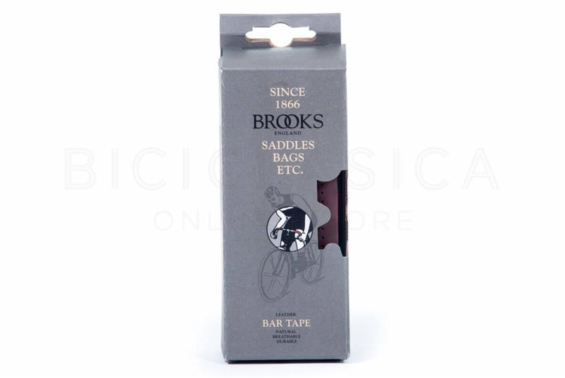 Comprar Cinta de piel Brooks para manillar de bicicleta en color marron oscuro
