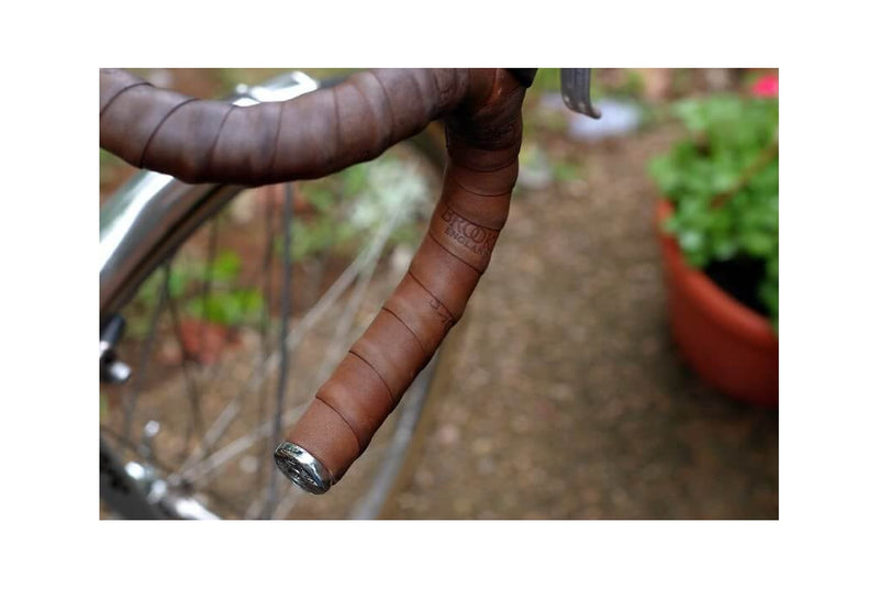 Comprar Cinta de piel Brooks para manillar de bicicleta en color marron oscuro