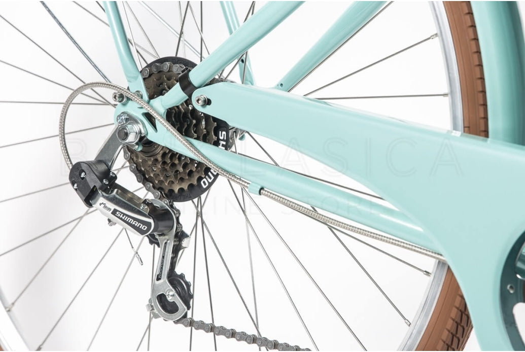 Comprar Bicicleta de Paseo Capri Berlin Aquamarina-Marrón 7V-