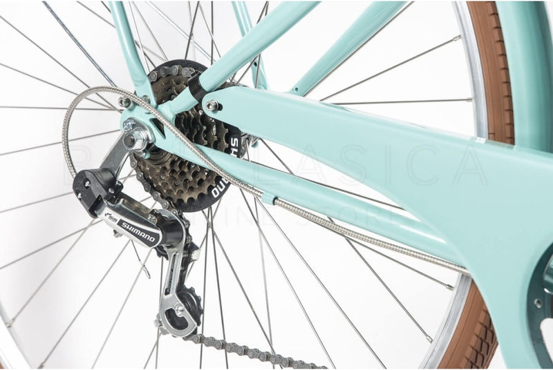 Comprar Bicicleta de Paseo Capri Berlin Aquamarina-Marrón 7V-