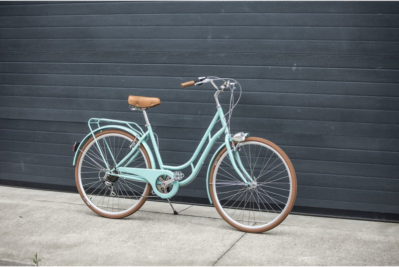 Comprar Bicicleta de Paseo Capri Berlin Aquamarina-Marrón 7V-