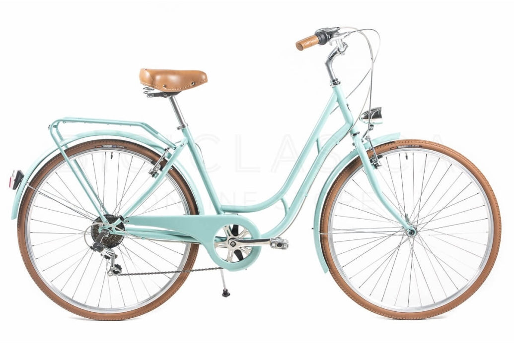 Comprar Bicicleta de Paseo Capri Berlin Aquamarina-Marrón 7V-