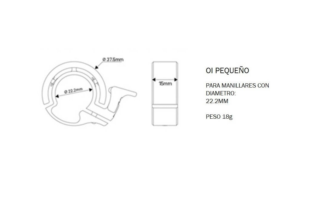 Comprar Timbre Knog OI Classic Pequeño - Cobre