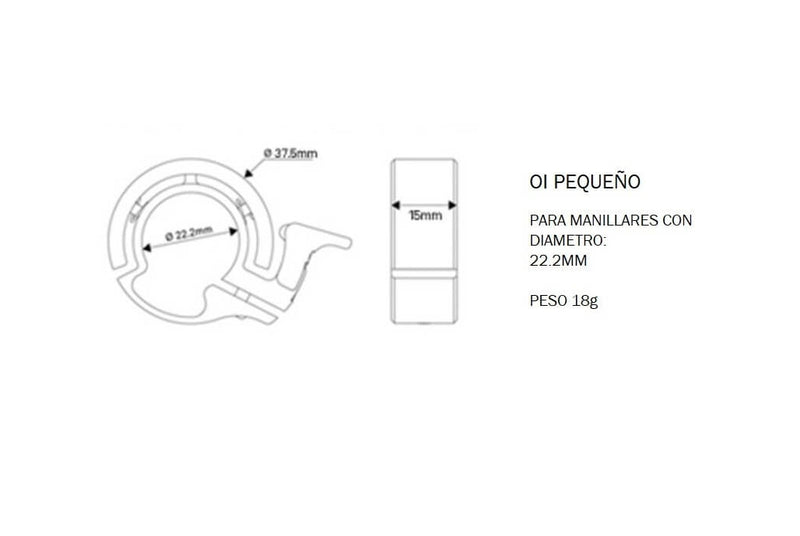Comprar Timbre Knog OI Classic Pequeño - Gold