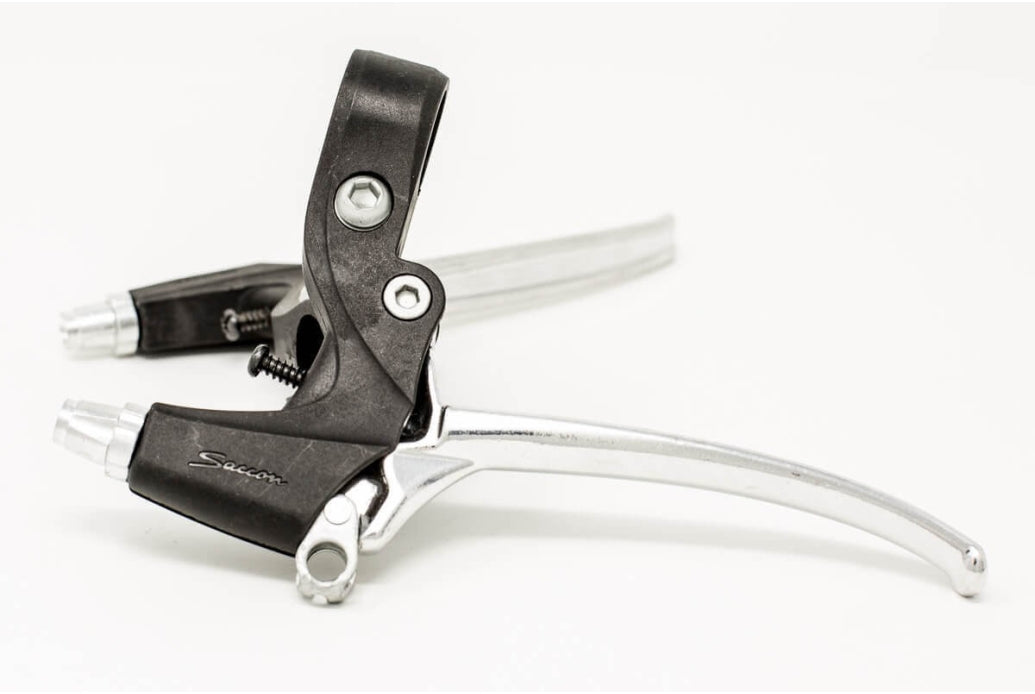 Comprar Manetas freno Saccon Cromado / Negro Pareja