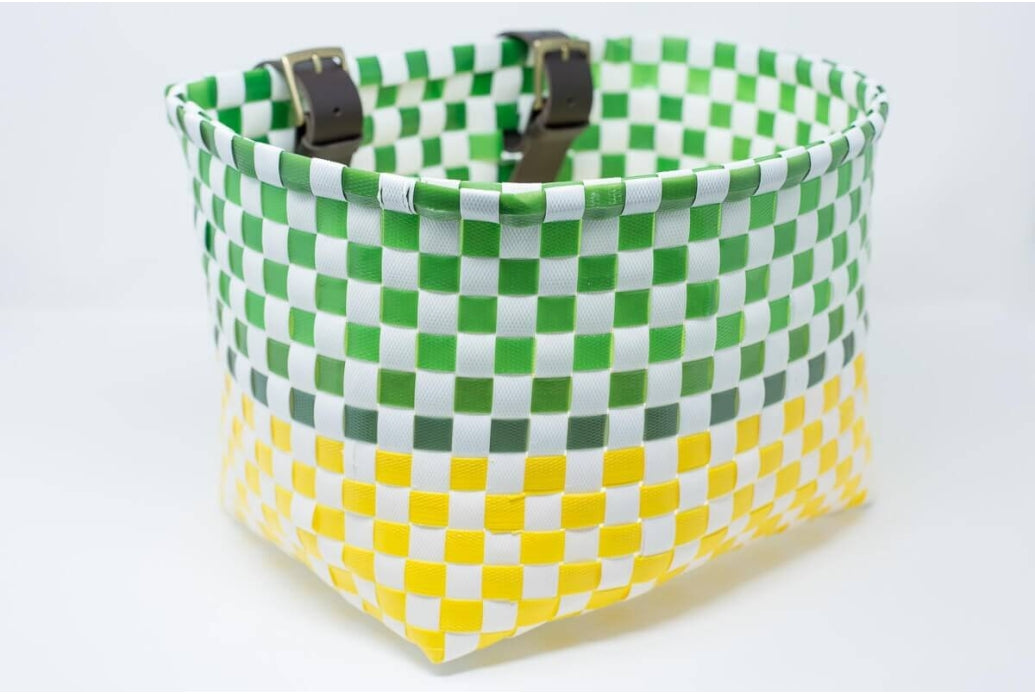 Comprar Cesta de fleje Amarilla Verde y Azul - Grande