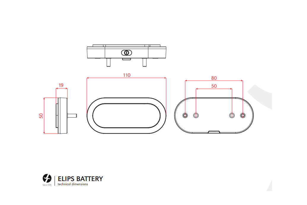 Comprar Luz Led Portabultos Spanninga Elips a pilas