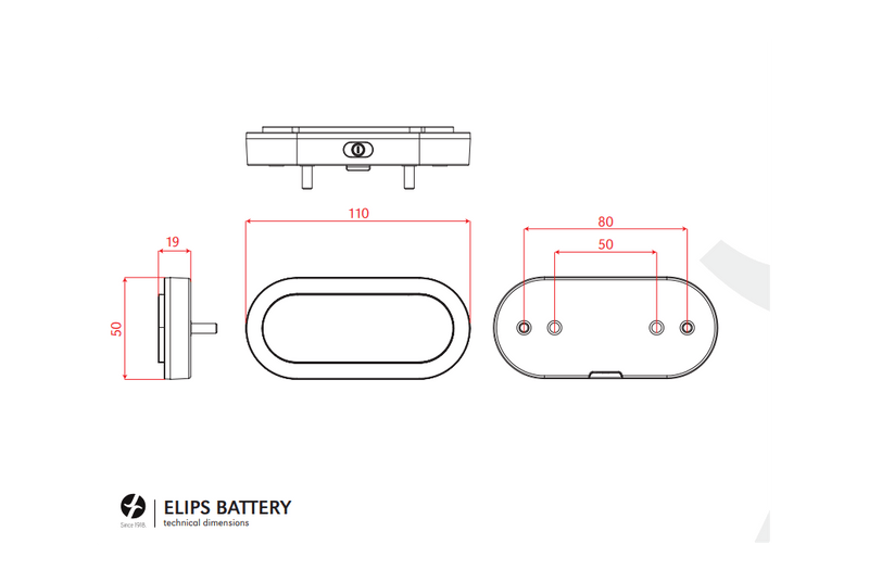 Comprar Luz Led Portabultos Spanninga Elips a pilas