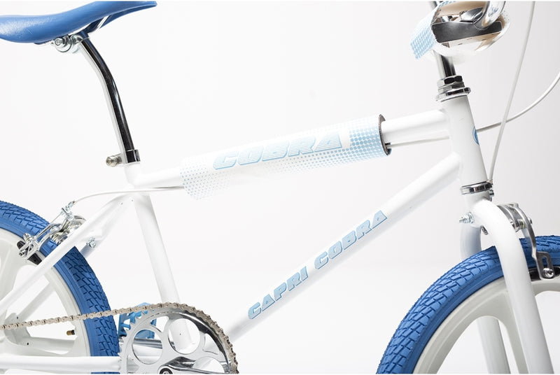 Comprar Bicicleta retro BMX Capri Cobra blanca-azul