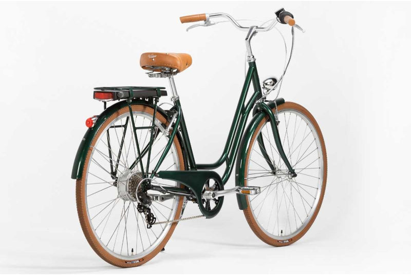 Comprar Bicicleta eléctrica Capri Berlin verde ingles 7V